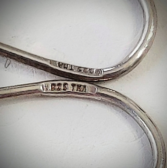 Sterling Silver Bezel Drop CZ Dangle Earrings - Picture 7 of 8